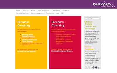 envision website