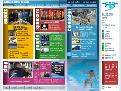 sas website concept